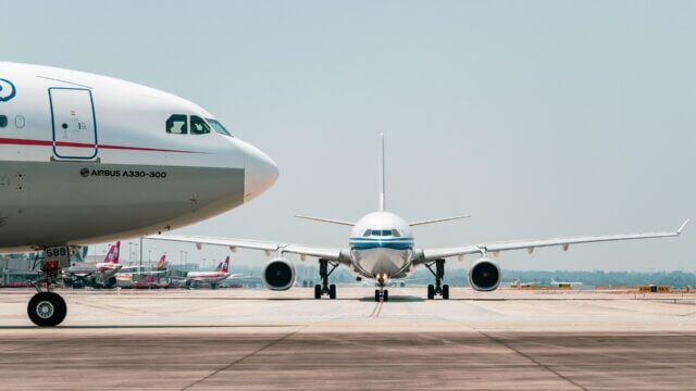 飛行機の着陸